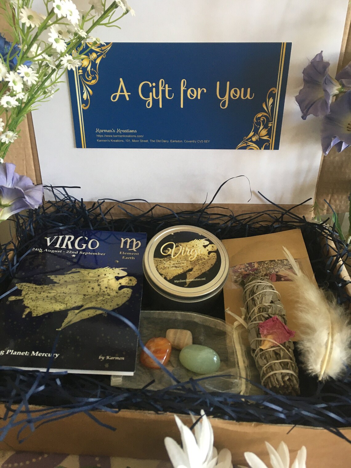 Virgo Gift Set Virgo Birthday Gift Birthday Gift Sets Happy Etsy