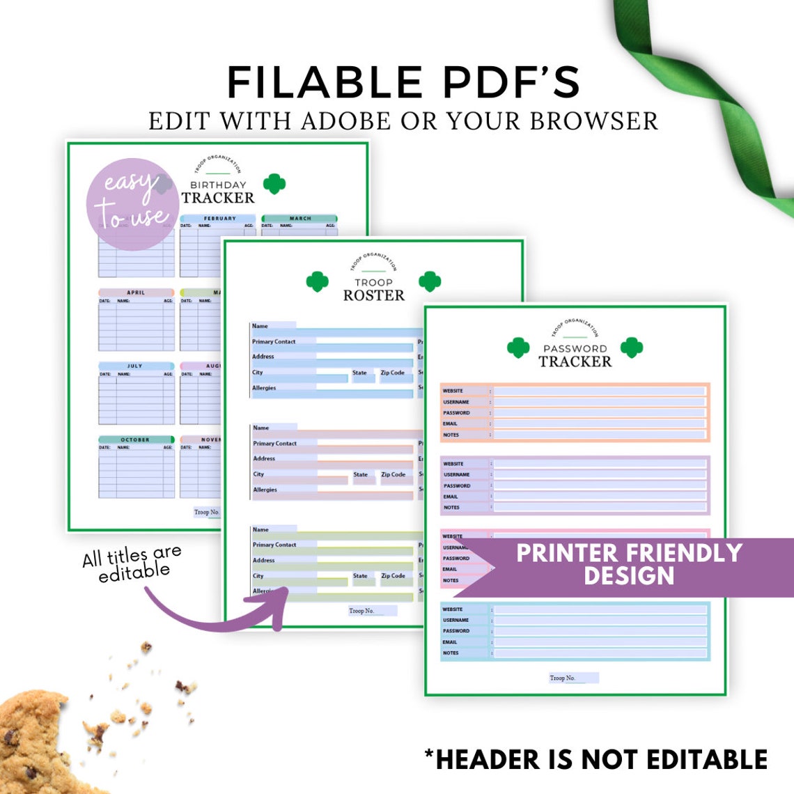 Girl Scout Printable Girl Scouts Leader Planner Girl Scout Leader Daisy