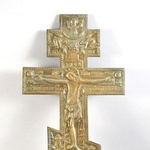 Large Bronze Cross, Russia, Orthodox Cross