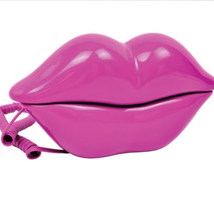 Iconic lip phone, pink, telephone