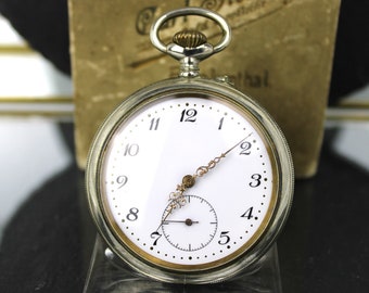 Schweizer Remontoir Bauerntaschenuhr um 1930 (Swiss Remontoir farmer's pocket watch around 1930)