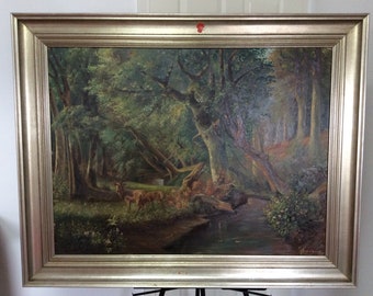 Painting by Paul Schindler, 1948, Germany, signed