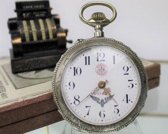 Large railroad pocket watch, Italy, Ferrovia Chronometro, 1920