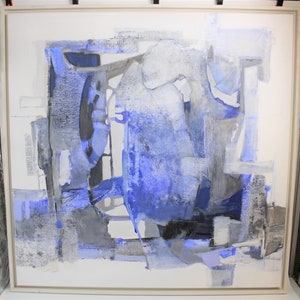 Large painting by Ursula Faber, signed, 1998, gallery frame