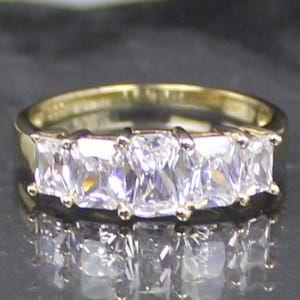 Gold Ring made of 333 yellow gold, 8 carat, Quartz