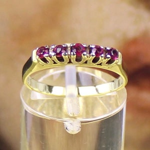 Vintage 14K Ruby Gold Ring, 1960s