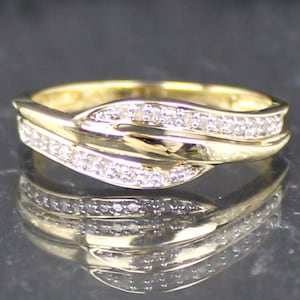 Diamond Ring made of 585 yellow gold, 14K