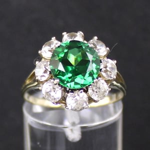 Turmalin-Goldring, 585er Weißgold, 14 Karat (Tourmaline gold ring, 585 white gold, 14 carat)