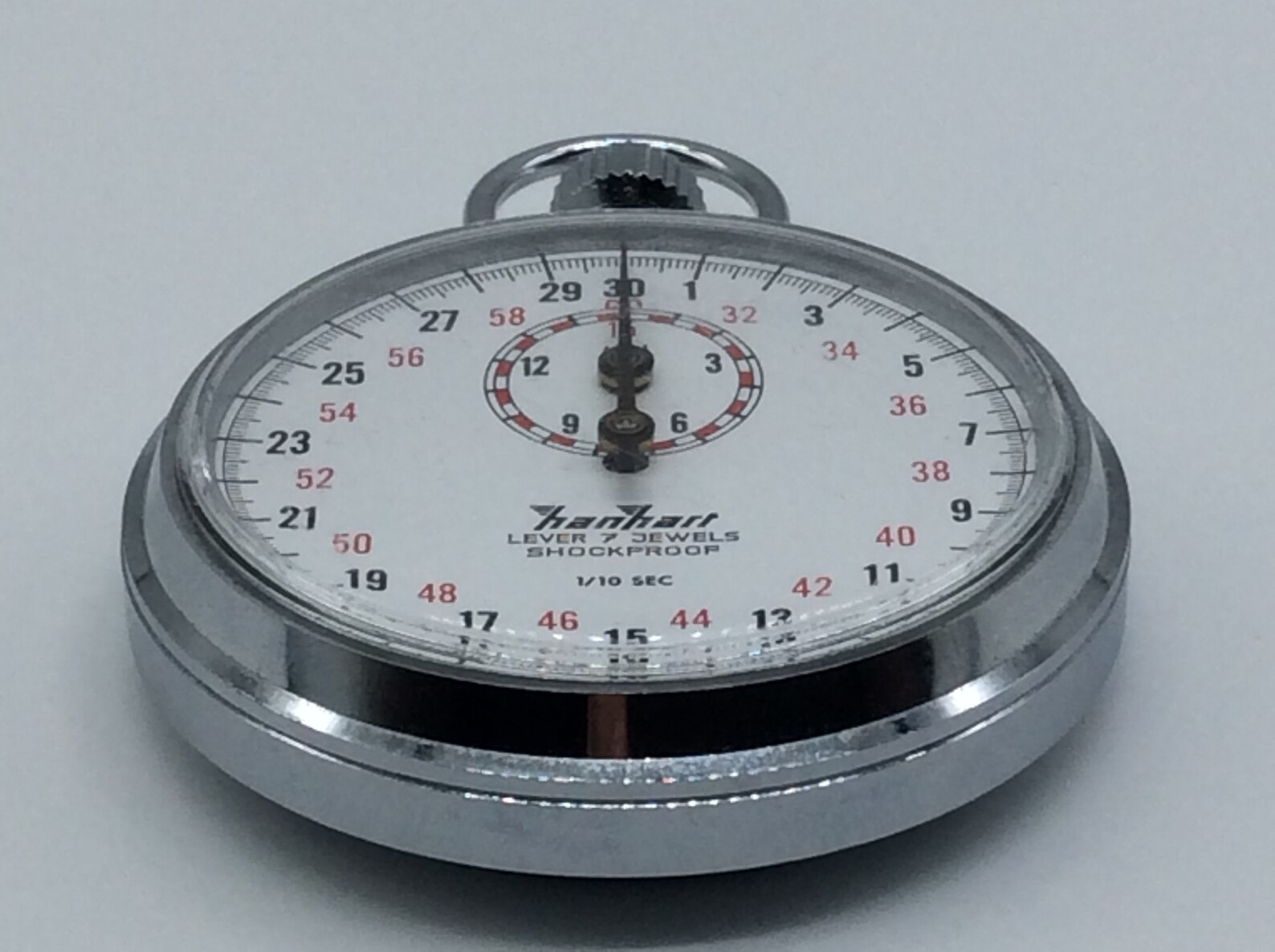 Stopwatch Hanhart Crown Stopper 1 10 Sec Chrome plated Etsy
