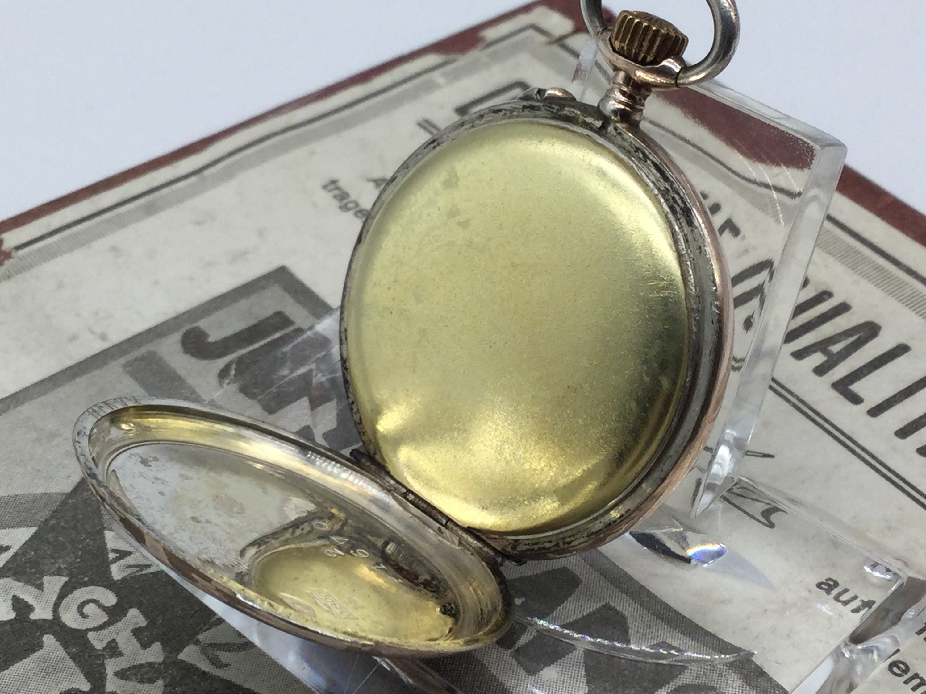 Art Nouveau Ladies Pocket Watch Court Watchmaker C. Danckwerth