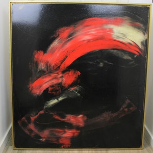 Painting, &quot;Big Bang&quot; by Professor Axel Alexander Ziese, signed