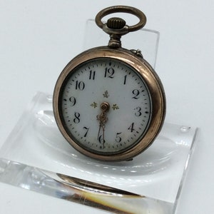 Schweizer Damen Taschenuhr 800er Silber, 19. Jahrhundert (Swiss women&#39;s pocket watch, 800 silver, 19th century)