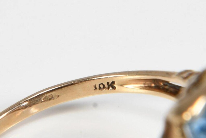 Art Deco Gold Ring, 417 Yellow Gold, 10K Gold, Circa 1920 - Etsy