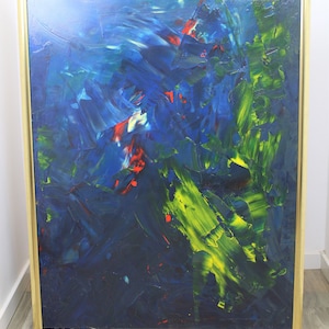 Painting, &quot;Big Bang&quot; by Professor Axel Alexander Ziese, signed