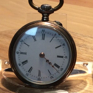Women's pocket watch, 800 silver, 1900-1920, hallmarked