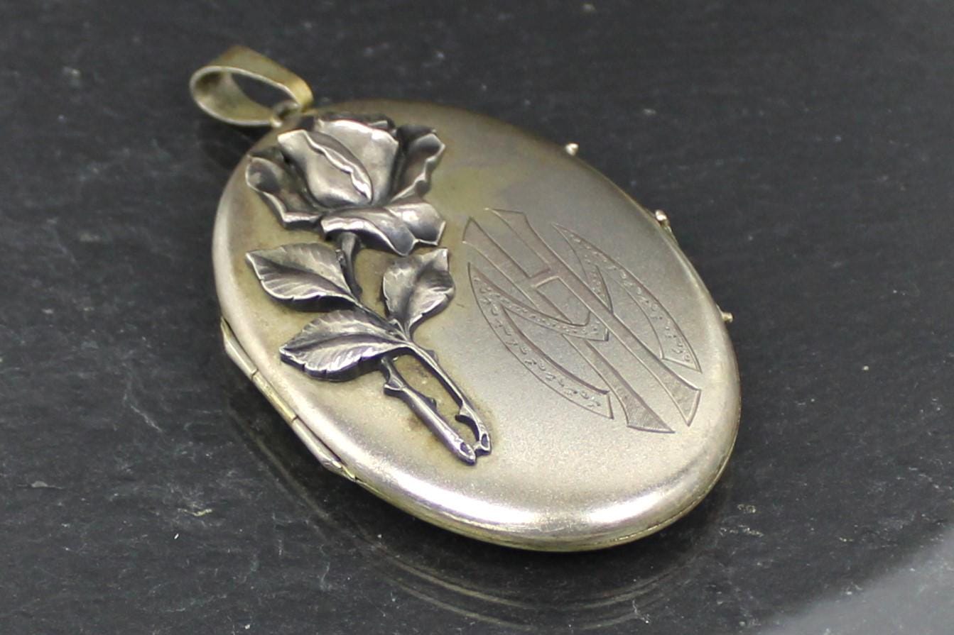 Pendentif En Argent 800 - Début Des Années 1920 - Broche Vintage Argentée