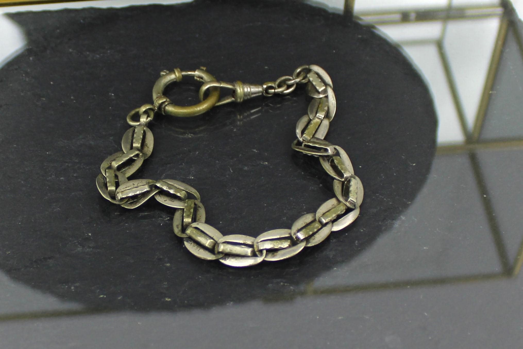 Ancienne Chaîne De Marin Pour Montre De Poche En Fer - Prusse, Début 19ème Siècle - Occasion