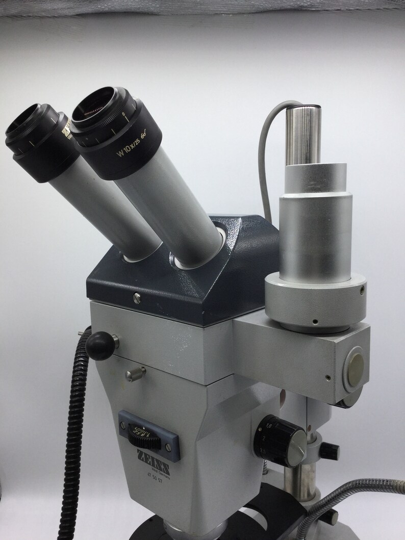 Carl Zeiss 47 50 57 Stereo Zoom Microscope With Microscope Etsy