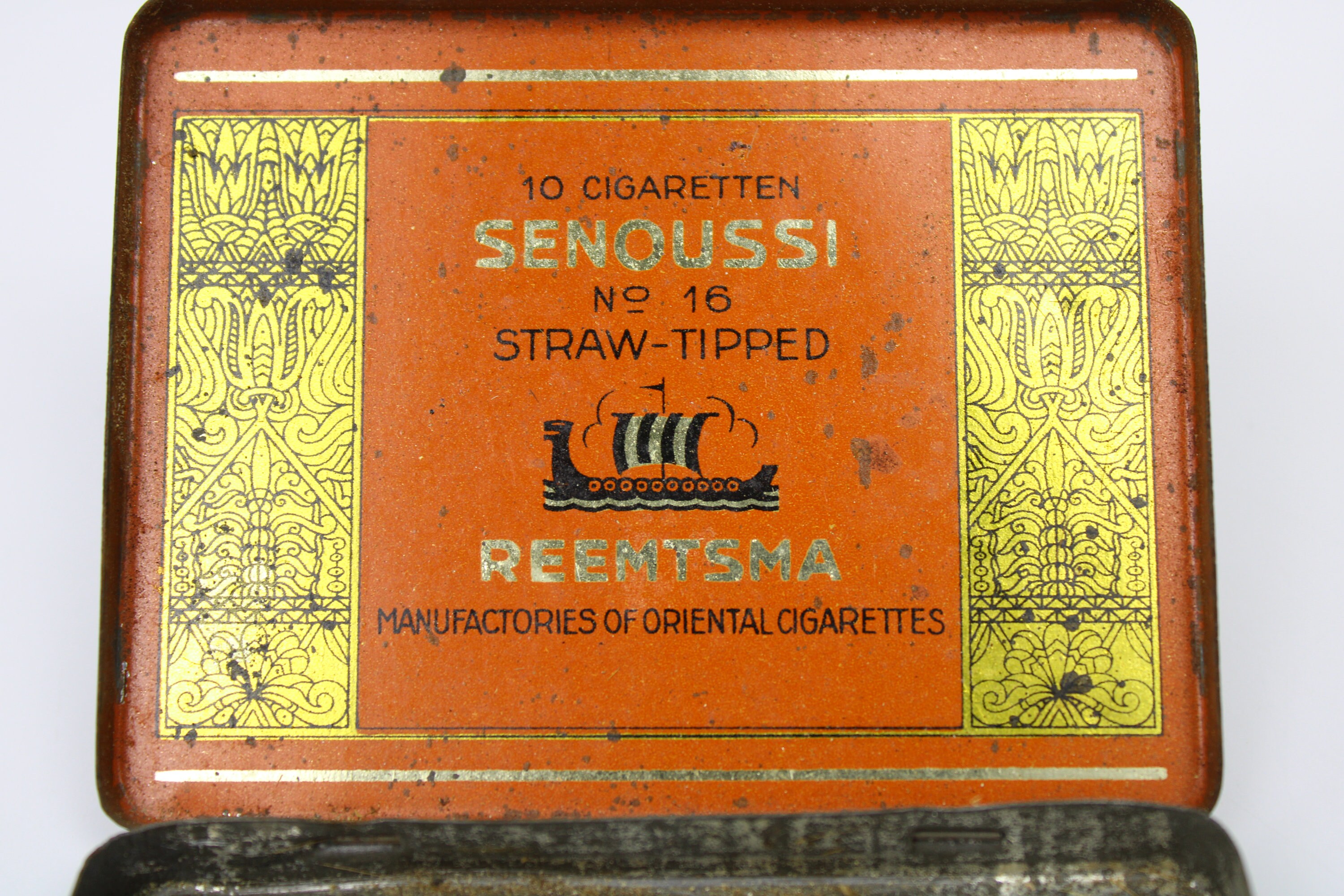 Antique Senoussi Reemtsma Cigarette Box, Around 1924