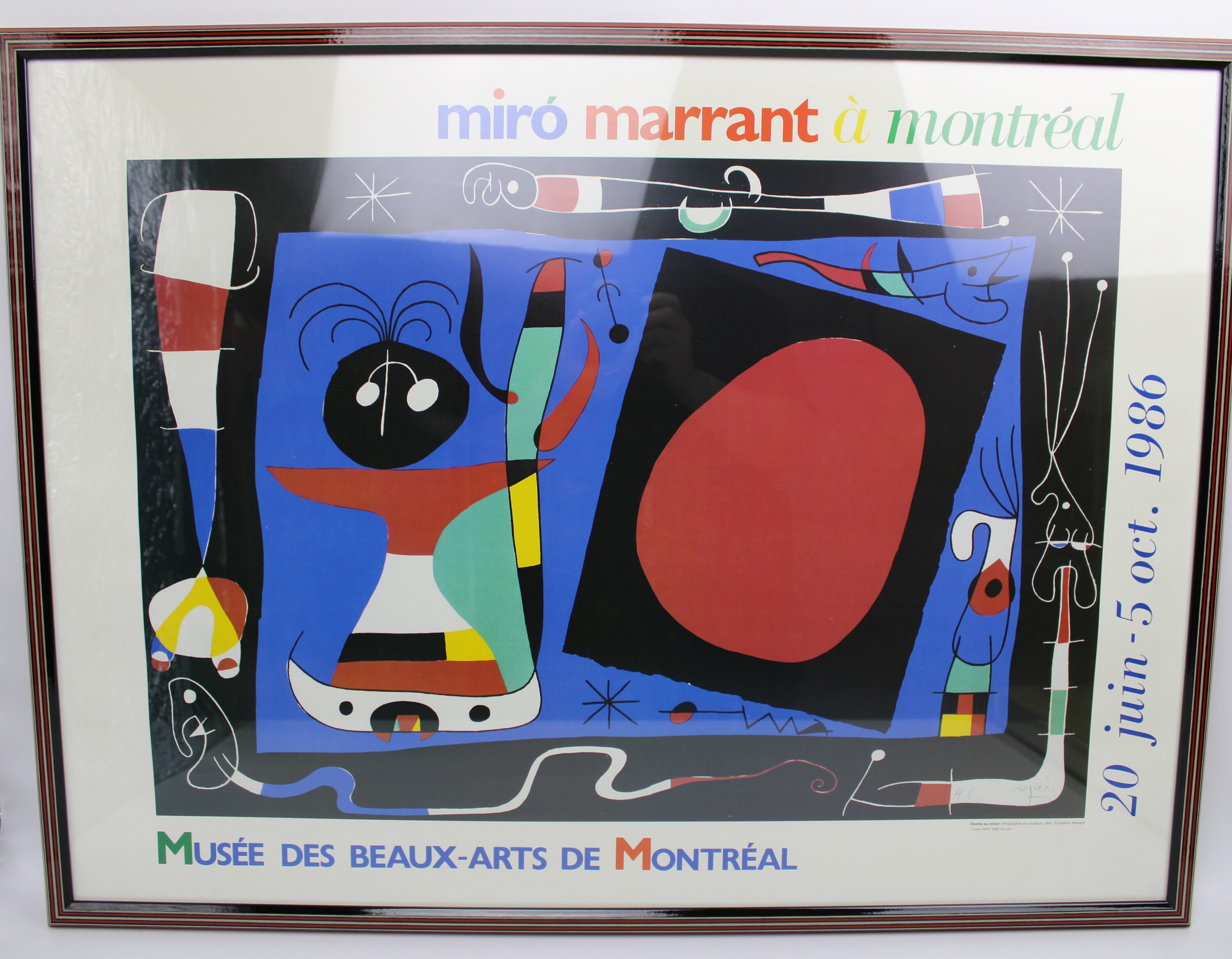 Exhibition Poster, Joan Miró, 1986, Montréal, Canada, Color
