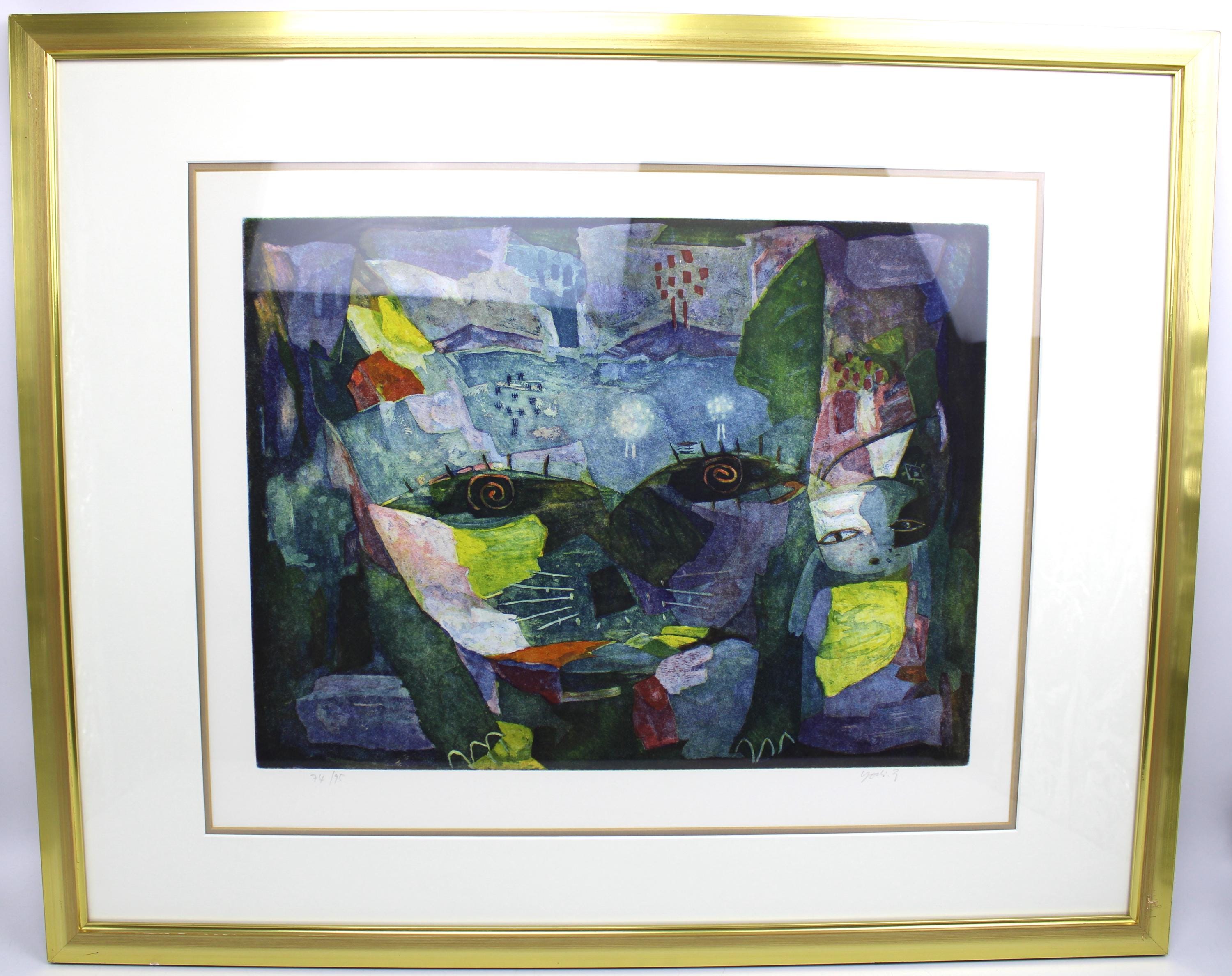 Signed Color Etching by the Japanese Painter Yoshi Takahashi - Etsy