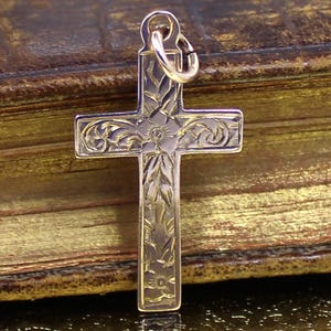 Antique Victorian Gold Cross, Birmingham 1899, 375 Gold, 9 carat