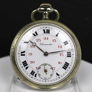 Art Nouveau zakhorloge, Argentan, Zwitserland/Frankrijk rond 1910 (Art Nouveau zakhorloge, Argentan, Zwitserland/Frankrijk rond 1910)