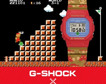 Reloj Casio G-SHOCK Super Mario de edición limitada, DW