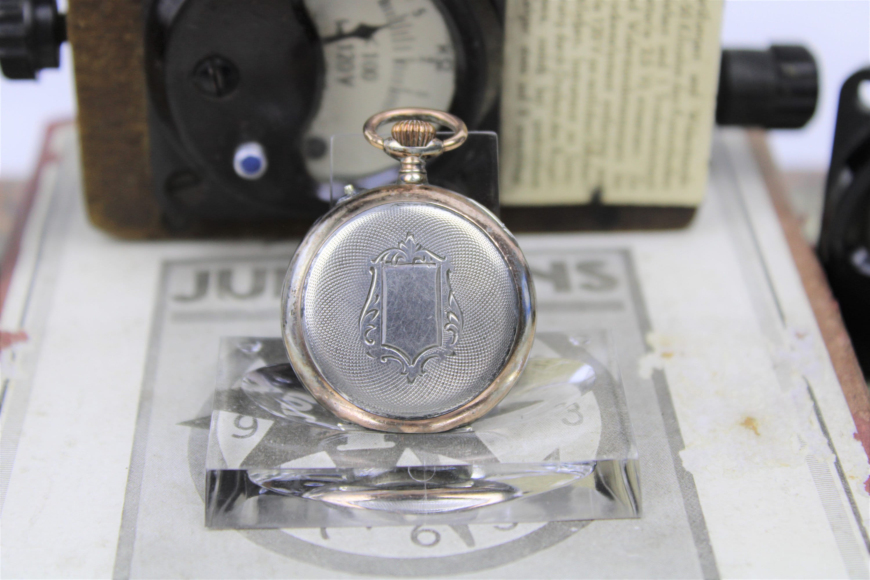 レディース懐中時計、1900年頃、シルバー800、ドイツ帝国 (レディース