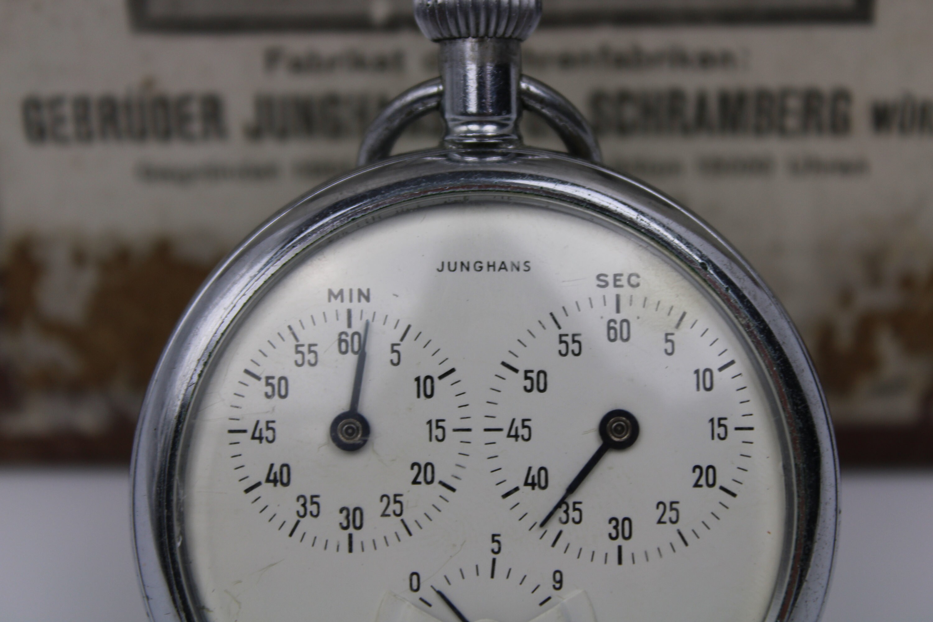 Junghans Stopwatch 1930s Crown Stopper 1/10 Second Etsy