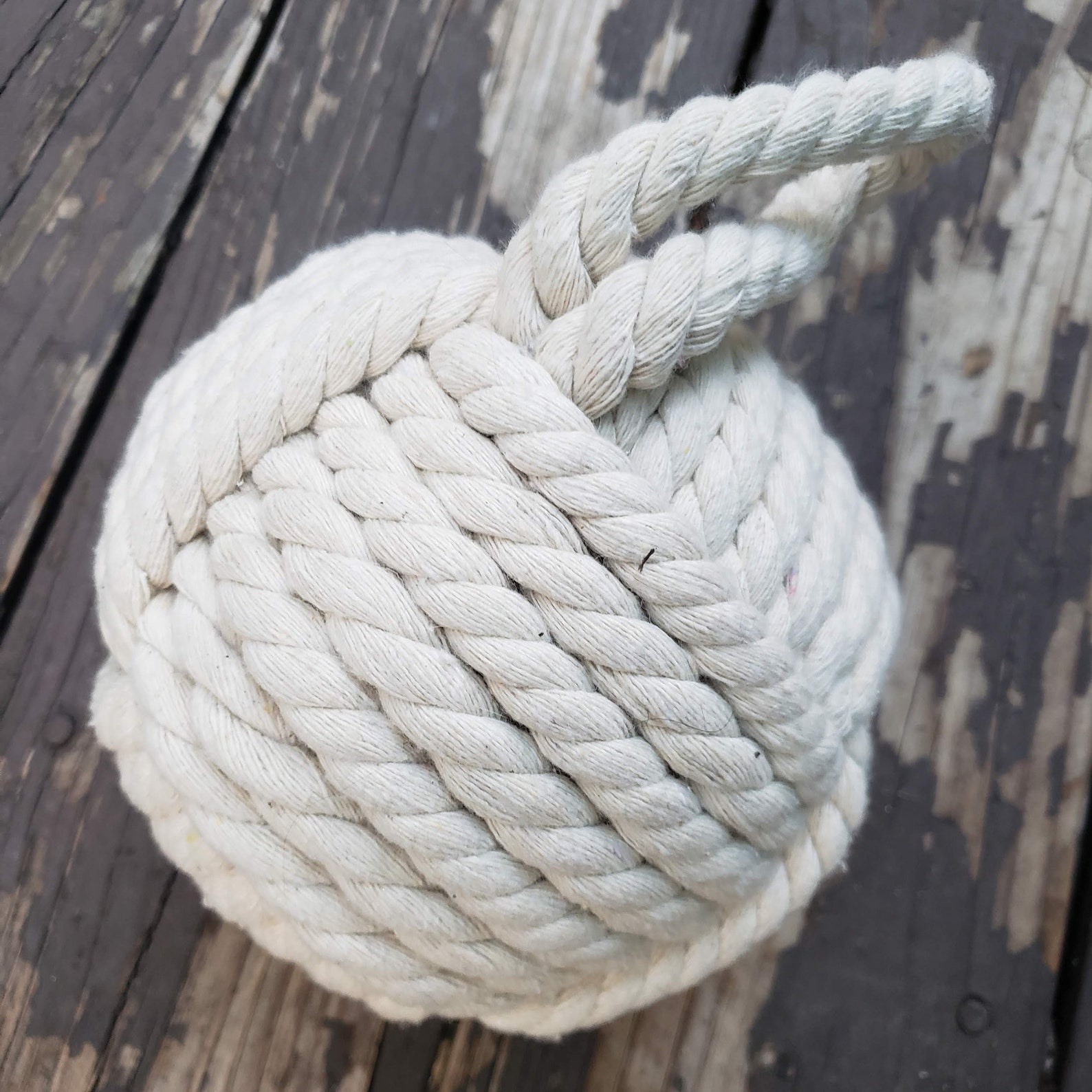 READY TO SHIP Large Knotted Rope Doorstop With Loop Monkey - Etsy