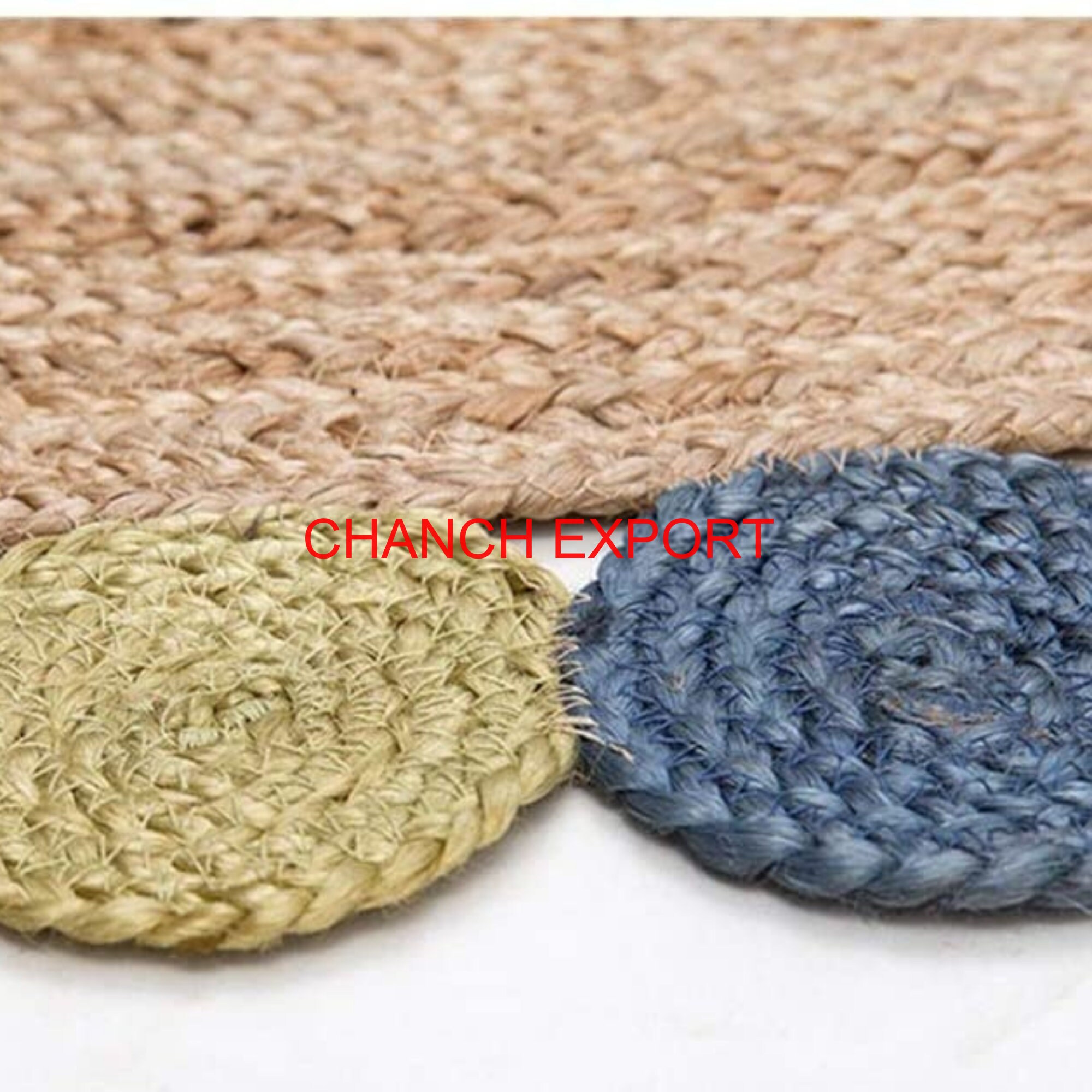 Natural Cotton Jute Rug Round Jute Rug for Floor and Kitchen - Etsy