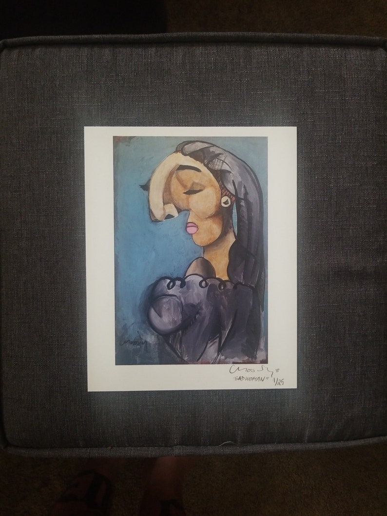 Sad Woman print