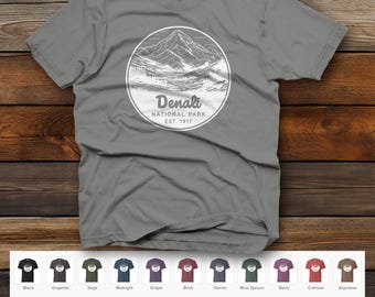 Denali National Park Unisex garment-dyed heavyweight t-shirt | Comfort Colors 1717 | 20 Color Options
