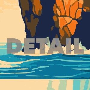 Konsttryck från Kanalöarnas nationalpark | Vintage reseaffisch bild 3