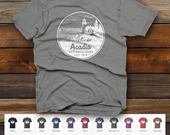 Acadia National Park Unisex garment-dyed heavyweight t-shirt | Comfort Colors 1717 | 20 Color Options