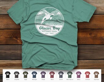 Glacier Bay National Park Unisex garment-dyed heavyweight t-shirt | Comfort Colors 1717 | 20 Color Options
