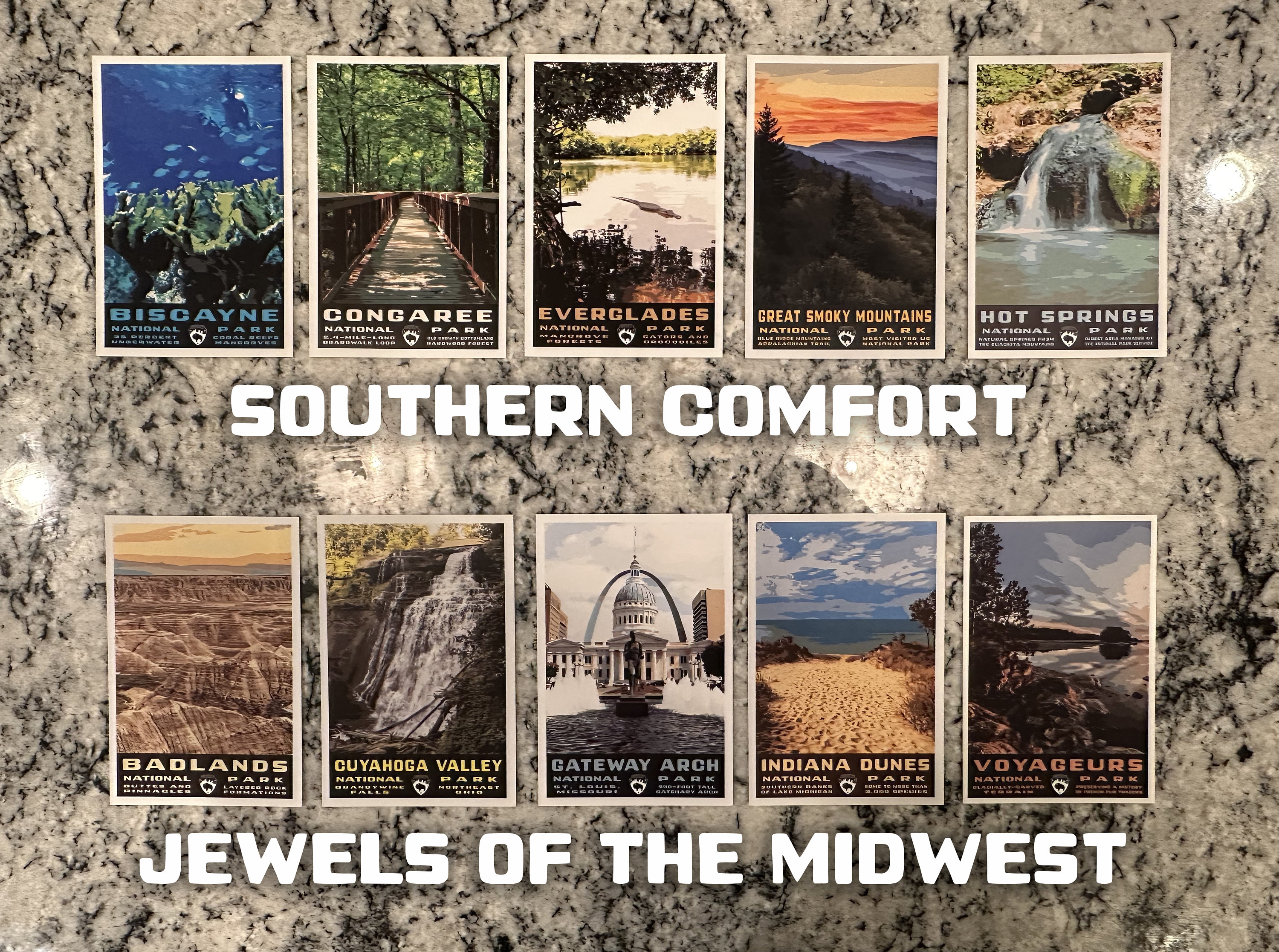 PARTH IMPEX Lot De 63 Cartes Postales Des Parcs Nationaux Américains