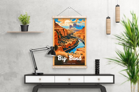 Big Bend National Park Vintage Travel Poster / Postcard / Magnet