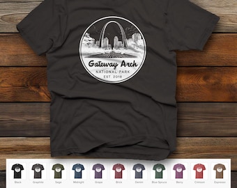 Gateway Arch National Park Unisex garment-dyed heavyweight t-shirt | Comfort Colors 1717 | 20 Color Options