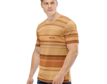 Badlands National Park Color Palette Men's T-shirt - Unique Geological Rock Stratification Layers Tee