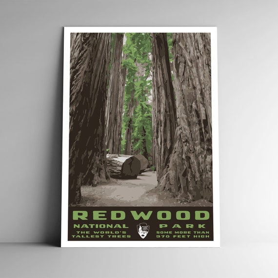 Yosemite National Park WPA-Style Vintage-Style Travel Poster 12x18 California