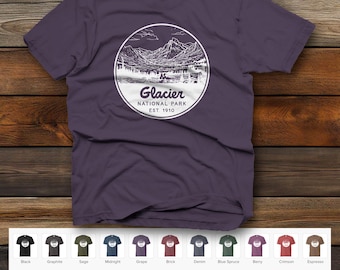Glacier National Park Unisex garment-dyed heavyweight t-shirt | Comfort Colors 1717 | 20 Color Options