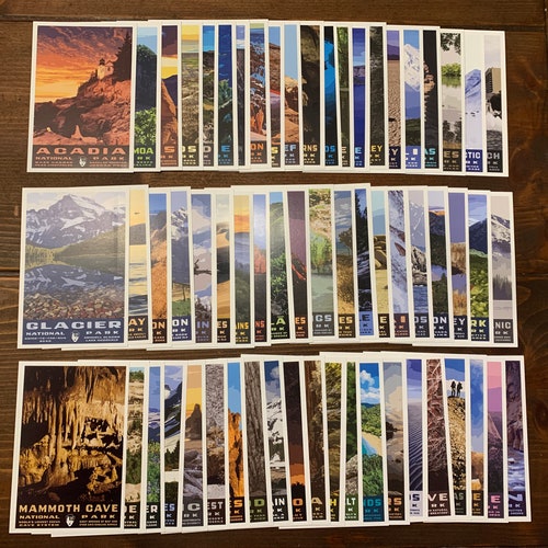 Sets of Wpa-style Vintage Style USA National Park Postcards - Etsy