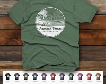 American Samoa National Park Unisex garment-dyed heavyweight t-shirt | Comfort Colors 1717 | 20 Color Options