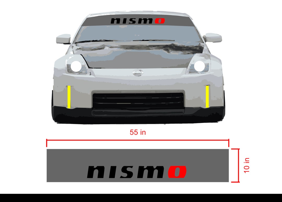 NISMO Windshield Banner Sun Visor Strip Car Decal Sticker 55 X 10