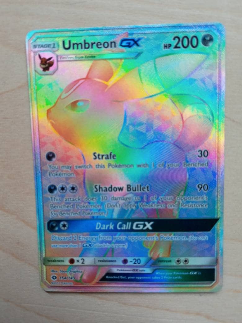 Umbreon Gx Official Pokemon Tcg. RARE! - Etsy