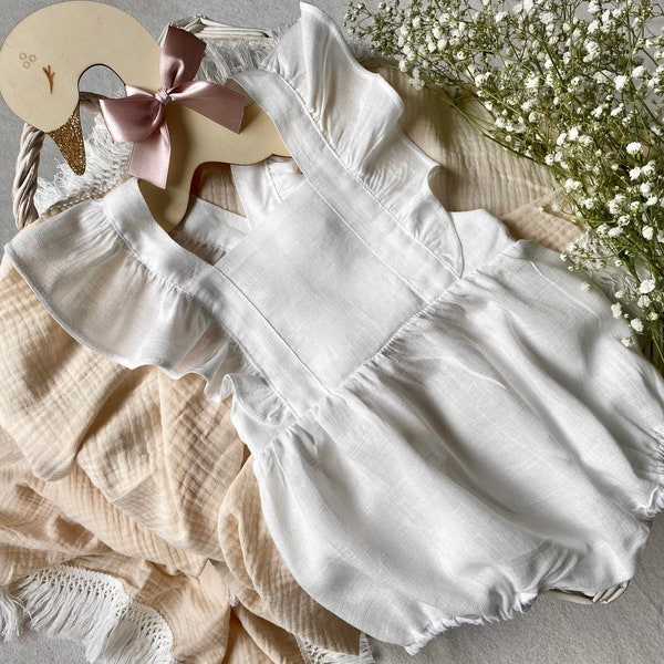 Baby Linen Dress - Etsy