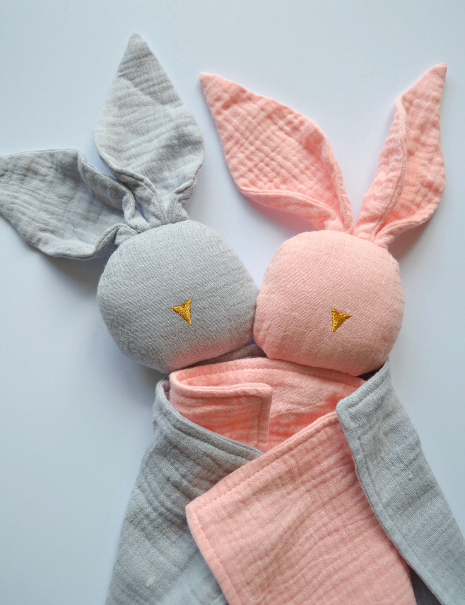 Pink Bunny Comforter Bunny Muslin Cotton Comforter Baby Etsy Canada