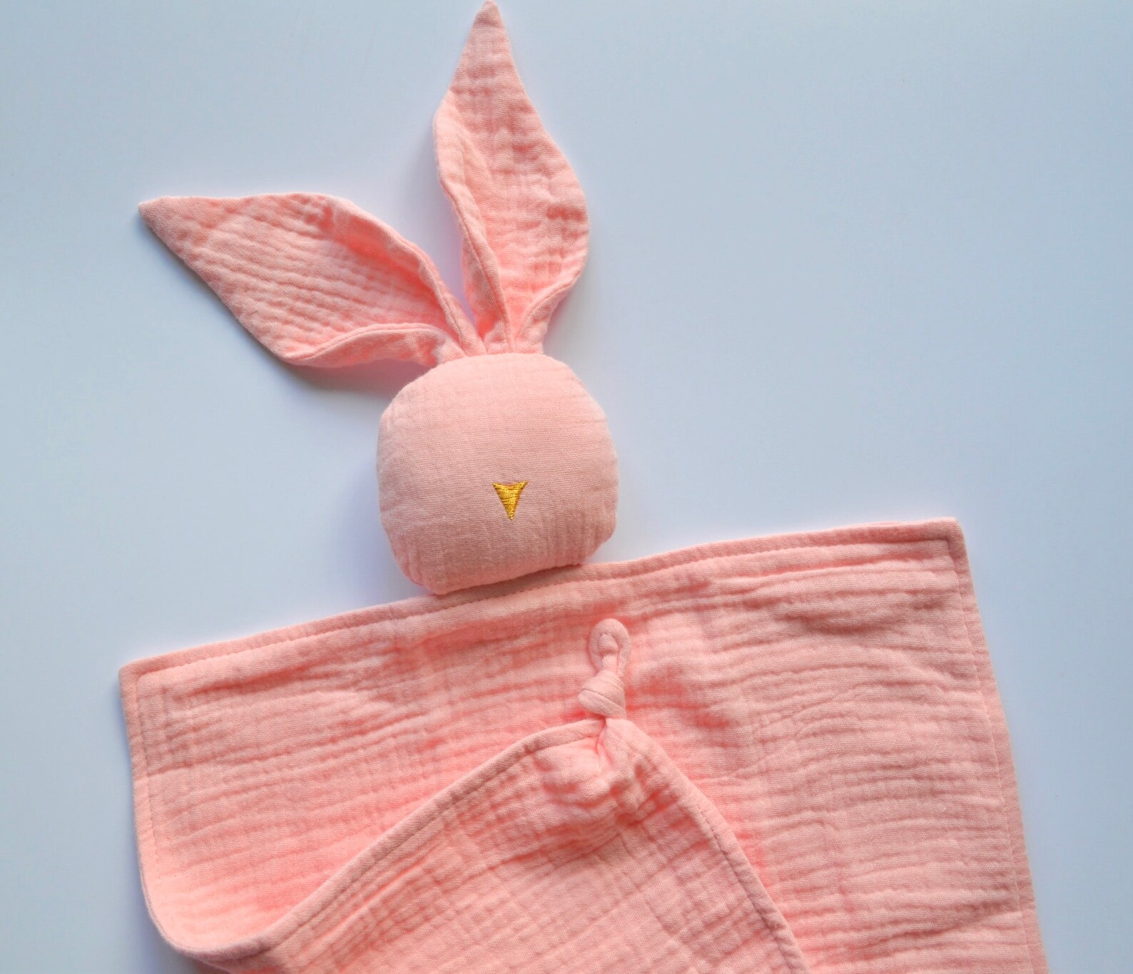 Pink Bunny Comforter Bunny Muslin Cotton Comforter Baby Etsy Canada